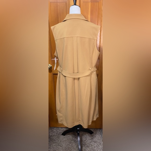 NWT Calvin Klein Plus Size Tie Waist Moto Dress - Picture 5 of 6